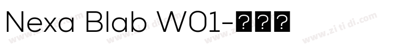 Nexa Blab W01字体转换